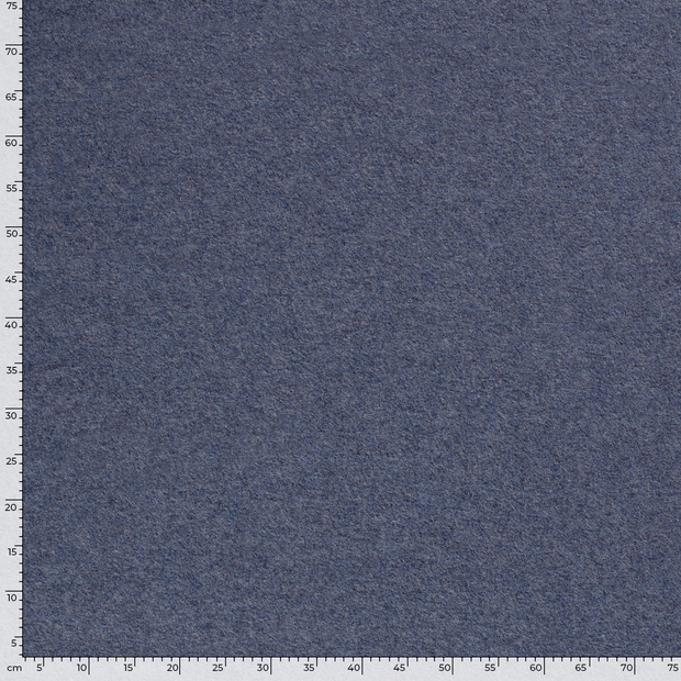 Wool Boucle fabric Unicolour Indigo