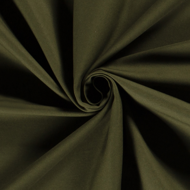 Twill fabric Unicolour Khaki Green