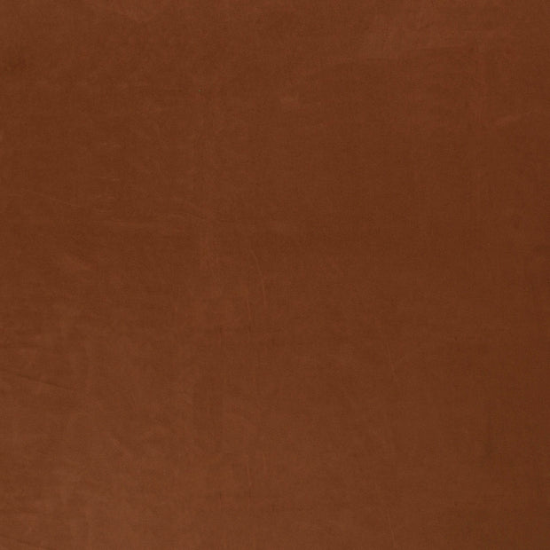 Suede leather fabric Brown soft 