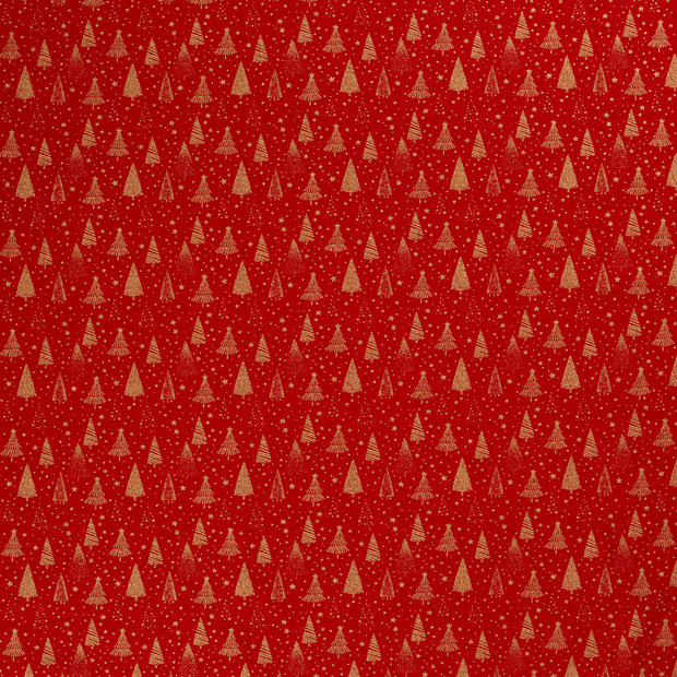 Cotton Poplin fabric Red 