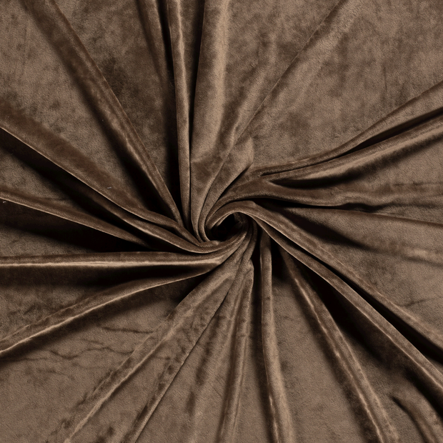 Velvet fabric Brown 