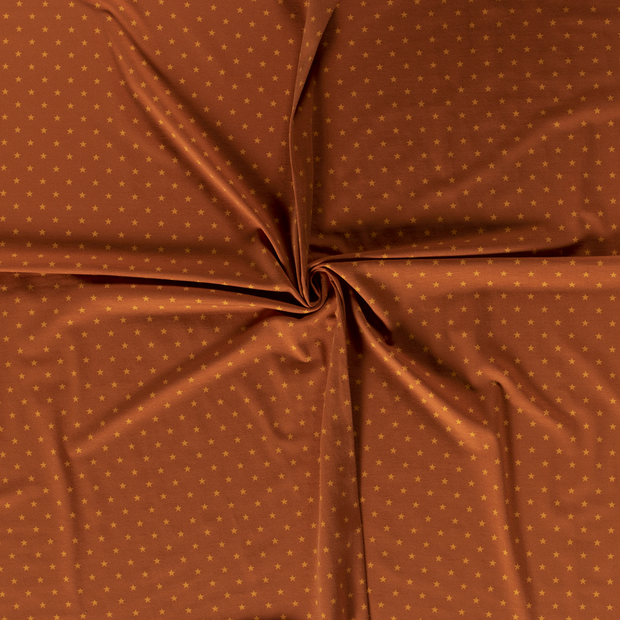 Jersey fabric Brique printed 