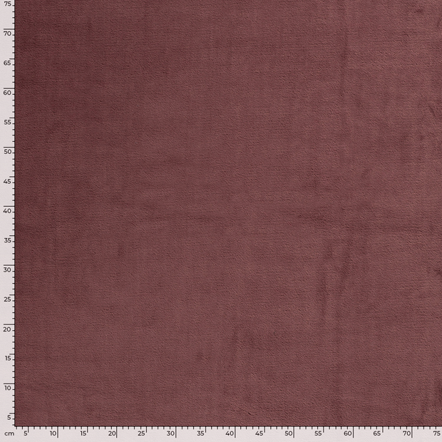 Coral Fleece fabric Unicolour Old Pink