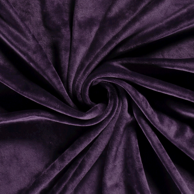 Velvet fabric Unicolour Purple