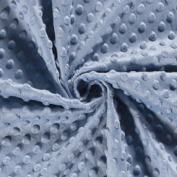 Minky fabrik Uni Babyblau