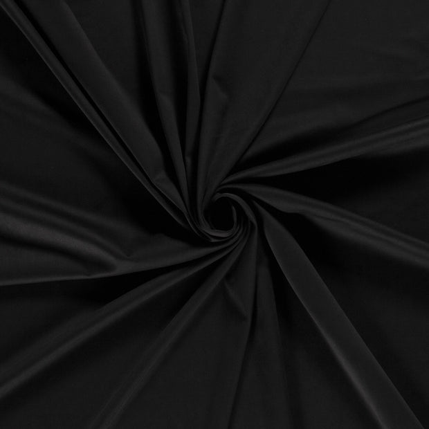 Suede leather fabric Black 