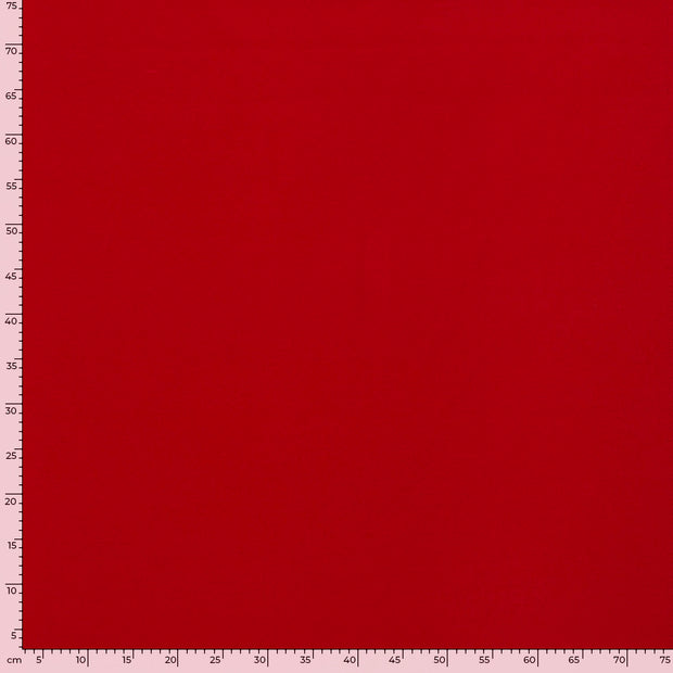 Mantel Wool Touch fabric Unicolour Red