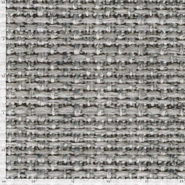 Aspect Lin tissu Unicolore Gris clair