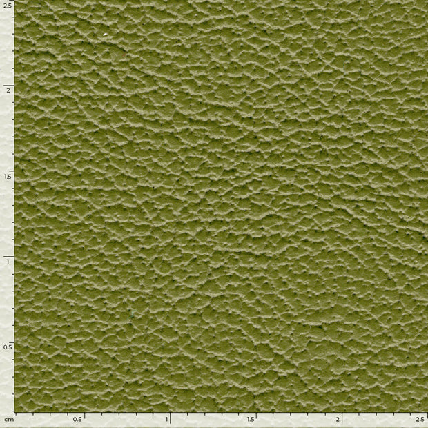 Imitation cuir tissu Unicolore Vert Olive