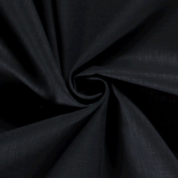 Linen fabric Unicolour Navy