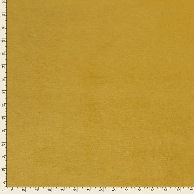 Nicky velours fabric Unicolour Oker