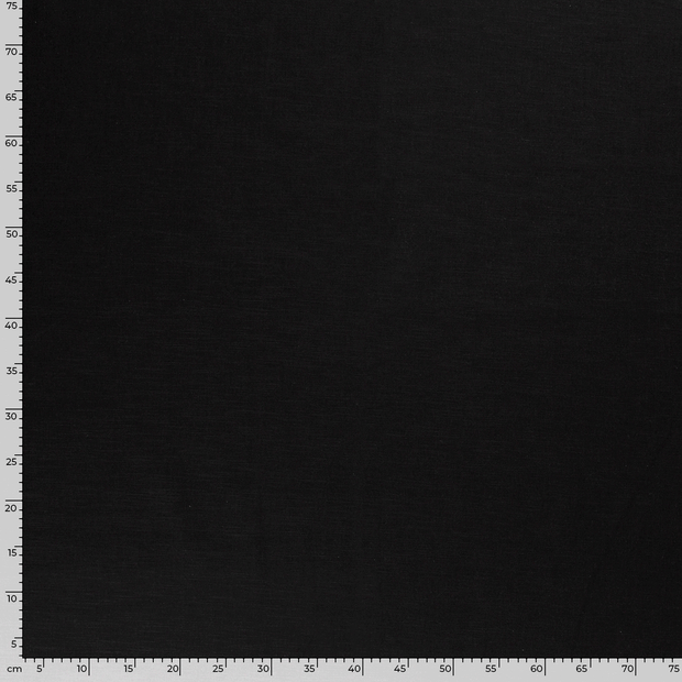 Linen fabric Unicolour Black