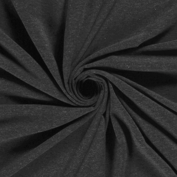 Jersey fabric Melange Dark Grey
