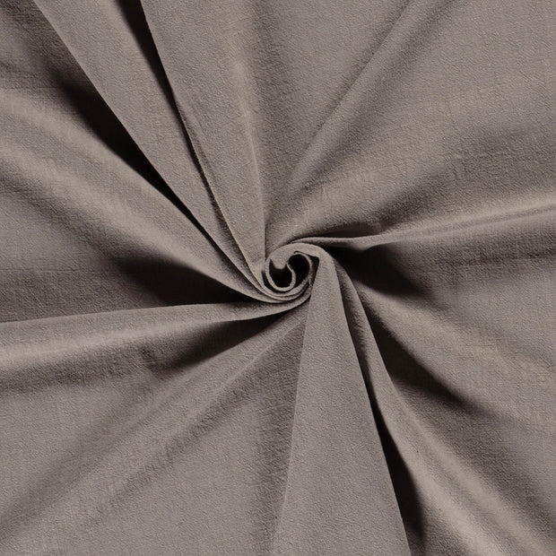 Linen fabric Dark Grey stone washed 