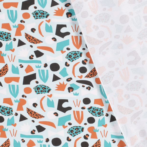 Jersey fabric Abstract printed 