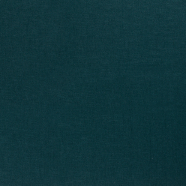 Linen fabric Petrol matte 