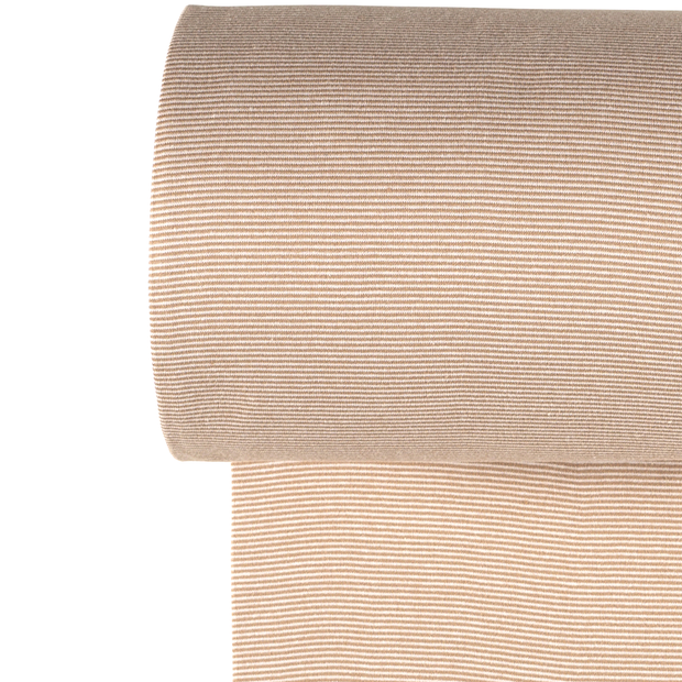 Cuff Material Yarn Dyed fabric Stripes Nutmeg