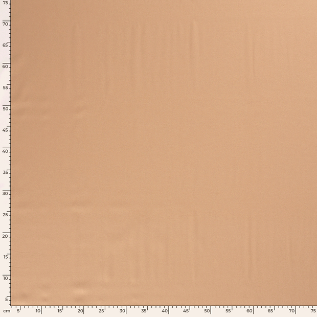 Popeline de Coton tissu Unicolore Noix de Muscade