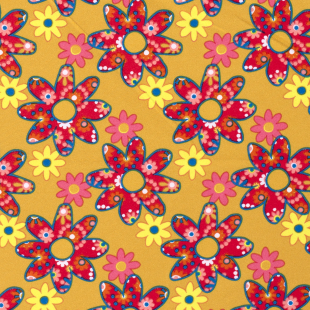 Burlington fabrik Blumen Orange