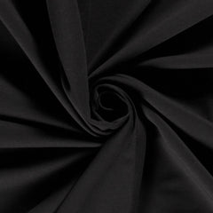 French Terry brushed Unicolour Black