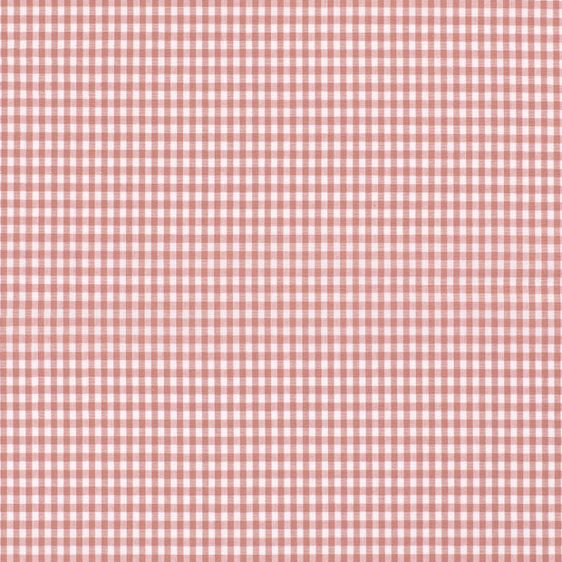 Cotton Poplin fabric Checks Pink
