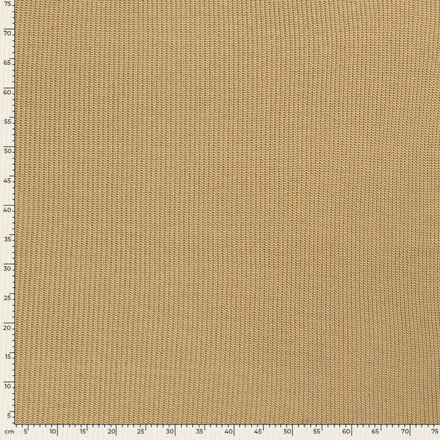 Heavy Knit stof Kabelstof Camel