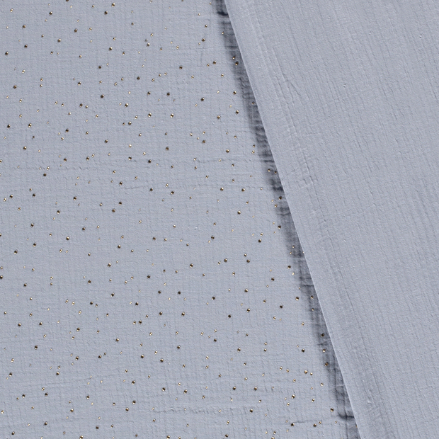 Muslin fabric Dots dew drops 