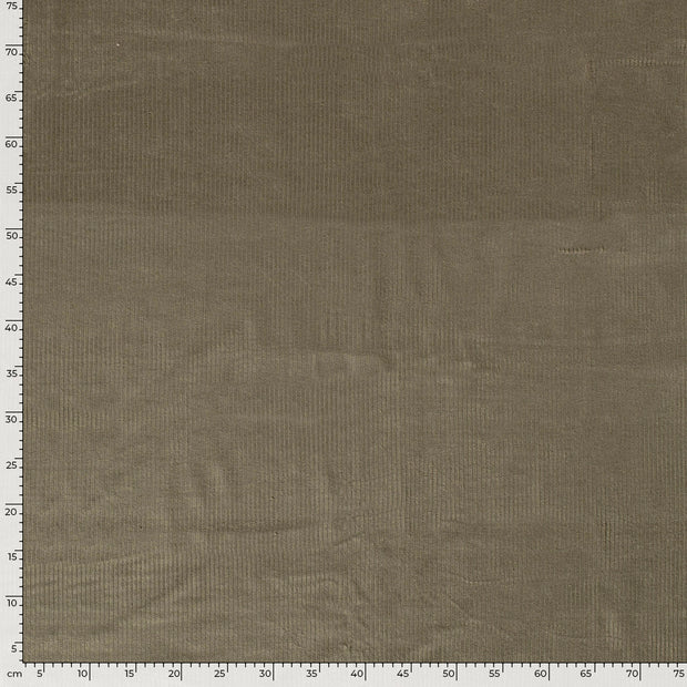 Jumbo Corduroy Stretch 6w tela Unicolor Verde caqui
