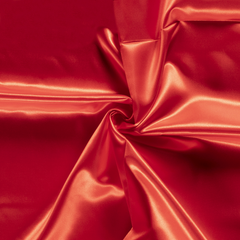 Satin Unicolour Red