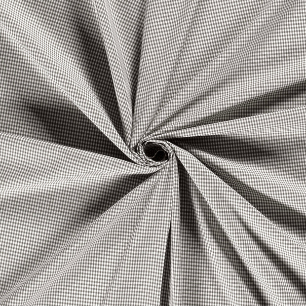 Cotton Poplin fabric Dark Grey yarn dyed 