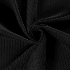 Corduroy 4.5w Unicolour Black