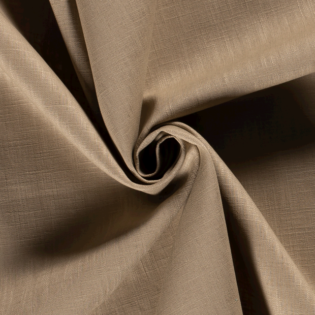 Linen fabric Unicolour Camel