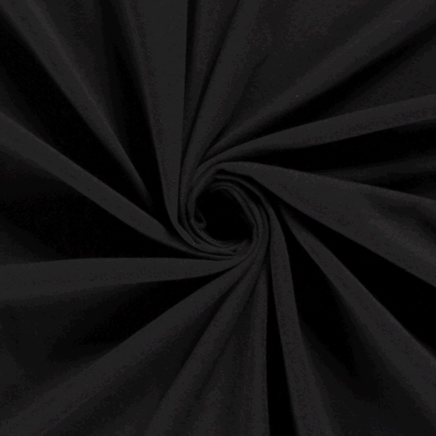 Jersey fabric Unicolour Black