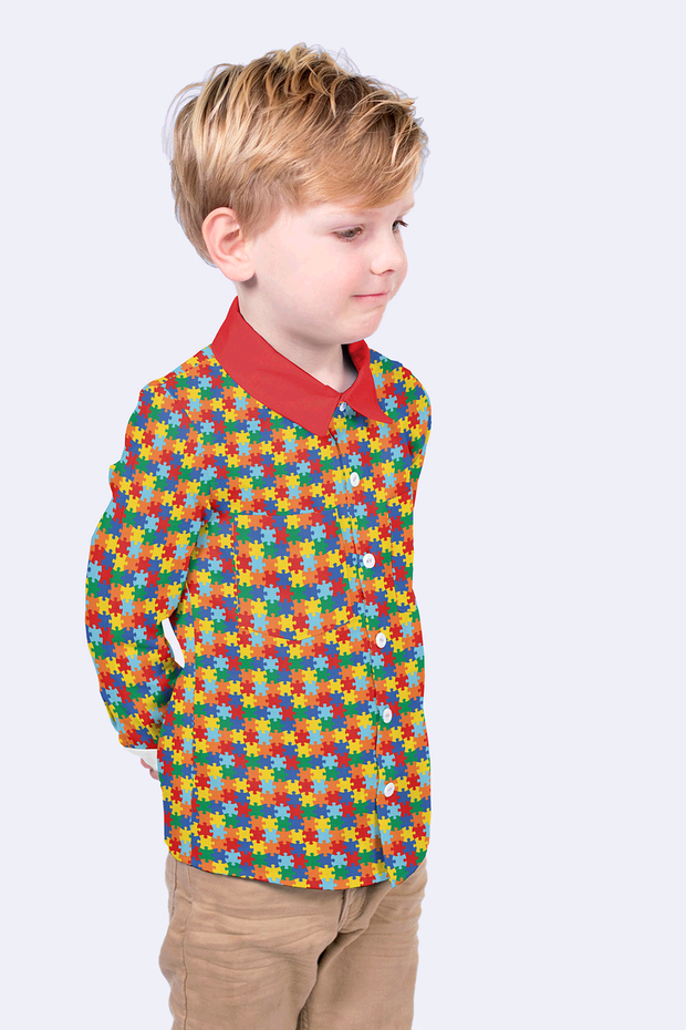 Cotton Poplin fabric Games Red