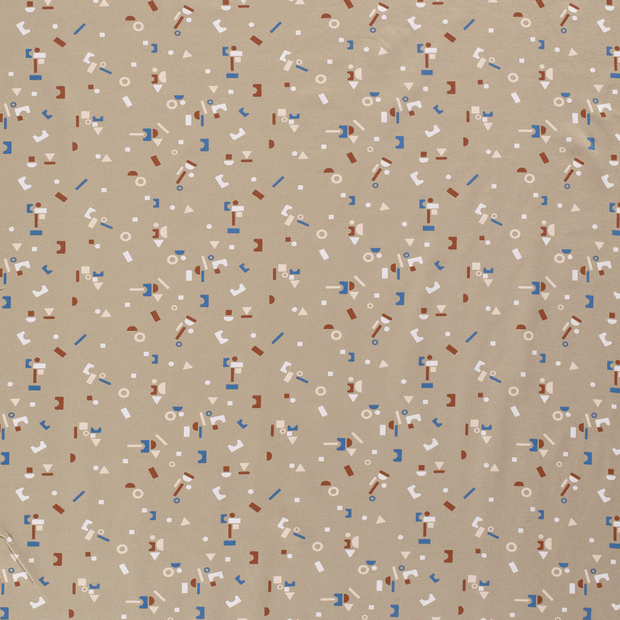 Jersey fabrik Beige weich 