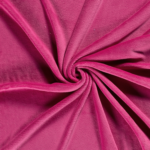 Coral Fleece fabric Fuchsia 
