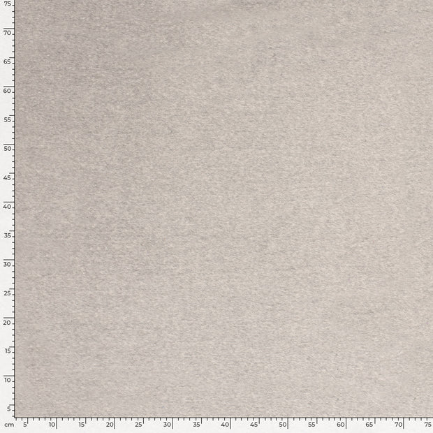 Nicky velours fabric Unicolour Light Grey