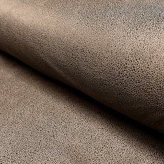 Suede leather foiled Unicolour Taupe Grey