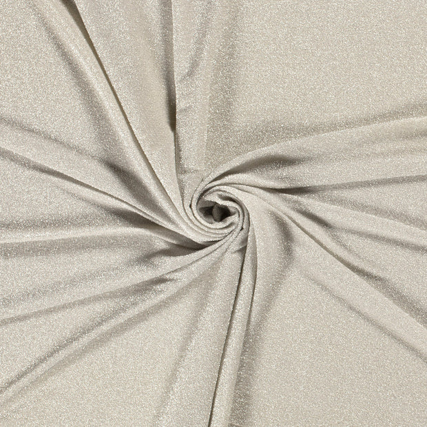 Lamé tissu Gris clair Lurex 