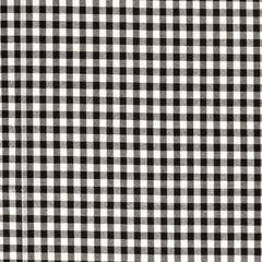 Cotton Poplin yarn dyed Checks Black