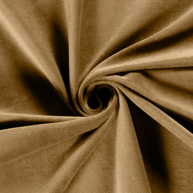 Nicky velours fabric Unicolour Camel