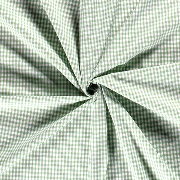 Cotton Poplin fabric Mint yarn dyed 