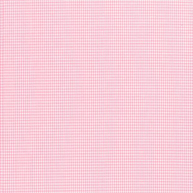 Cotton Poplin fabric Checks Pink