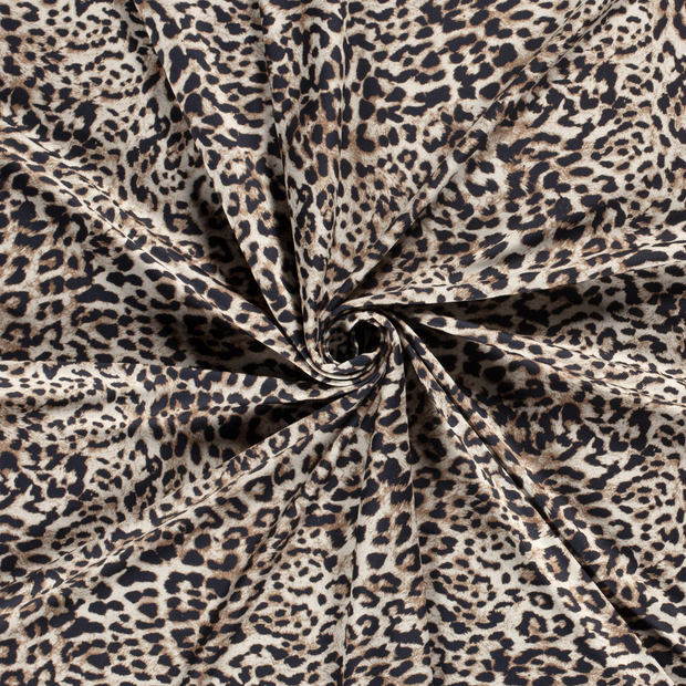 Sportswear Jersey fabric Beige digital printed 
