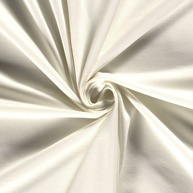Jersey fabric Unicolour Off White