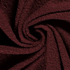 Bouclé Unicolour Wine red