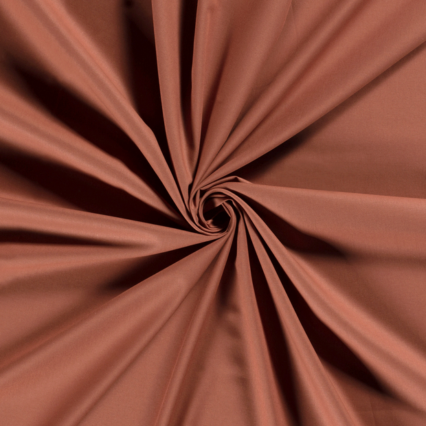 Cotton Poplin fabric Redwood 