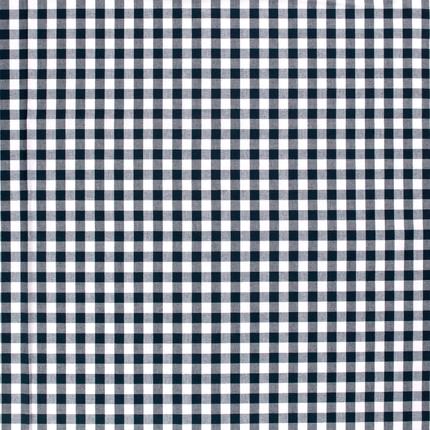 Cotton Poplin fabric Navy matte 