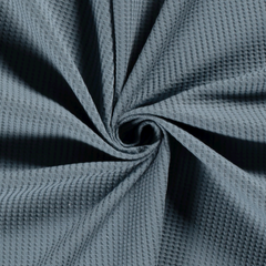 Knitted Waffle Unicolour Steel Blue