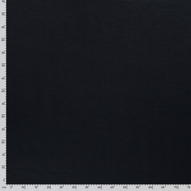 Linen fabric Unicolour Navy